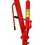 Hydraulic Pickup Truck Crane with Hand Winch, Pickup Truck Bed Hoist Jib Crane- 2000-lb. Capacity Red W465S00041