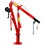 Hydraulic Pickup Truck Crane with Hand Winch, Pickup Truck Bed Hoist Jib Crane- 2000-lb. Capacity Red W465S00041