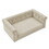 Elegant Rectangle Pet Bed for Medium and Large Dogs, Durable Elevated Dog Sofa Bed, Comfortable Dog Couch, Modern and Stylish Dog Sofa for Large Dogs,Beige W487P189543