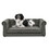 Elegant Rectangle Pet Bed for Medium and Large Dogs, Durable Elevated Dog Sofa Bed, Comfortable Dog Couch, Modern and Stylish Dog Sofa for Large Dogs,Dark grey W487P189544