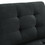 U shape Modular Sectional Sofa, DIY Combination, includes Four Single Chair and Two Corner, Black Velvet. W487S00062