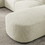 L Shape Sectional Sofa with Left Side Chaise and Ottoman, Modular Sofa, DIY Combination, Loop Yarn Fabric, Beige W487S00152