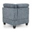 Corner Sofa for Modular Sectional, Navy Chenille (31.5"x31.5"x36.5") W487S00208