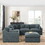 W487S00210 DARK GREY+Chenille+Chenille+Wood+Primary Living Space