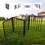 Pet Gate - Dog Gate for Doorways, Stairs or House - Freestanding, Folding, brown, Arc Wooden W49530788
