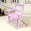 W49550593 Light Pink + Solid Wood