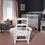 Children's rocking white chair- Indoor or Outdoor -Suitable for kids-Durable-populus wood W49557160