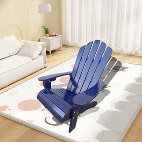 Outdoor or indoor Wood children Adirondack chair,blue