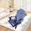 Outdoor or indoor Wood children Adirondack chair,blue W49591477