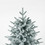Snow Flocked Christmas Tree 7ft Artificial Hinged Pine Tree with White Realistic Tips Unlit W49819948