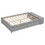 Full Size Bed with Storage Case, 2 Storage drawers, Lengthwise Support Slat,Grey W504102753