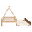 Twin size Tent Floor Bed, Teepee Bed, with Trundle,Natural W504119472