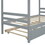 Twin Size House-shaped Bed with Trundle,Grey W504119703