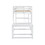 Twin High Loft Bed with Ladder landing Platform, Ladders, Guardrails,White W504119725