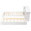 Twin Storage House Bed for kids with Bedside Table, Trundle, White W50457989