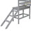 Twin Loft Bed with Platform,ladder,Grey W50482275
