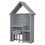 House-Shaped Desk with a cushion stooll,Grey W50489969