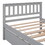 Twin Bed with Trundle, Platform Bed Frame with Headboard and Footboard, for Bedroom Small Living Space,No Box Spring Needed,Grey