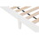 Twin Bed with Button-Decoration Headboard, with Bed Slats,White W504P169481