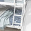 Twin over Full Bunk Bed with 2 Drawers,Slide,Shelves White W504S00062