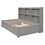 Twin Bed with Side Bookcase, Drawers,Grey W504S00091