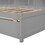 Twin Bed with Side Bookcase, Drawers,Grey W504S00091