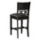 5-piece Counter Height Dining Round Table Set with One Faux Marble Top Dining Table and Four PU-leather Chairs,Dark Espresso W504S00137