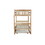 Twin over Twin Rubber Wood Bunk Bed with Trundle, Convertible into 2 Twin Size Beds, Twin Size Bunk Bed with Ladder and Safety Guardrails,Natural W504S00159
