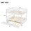 Full over Full Bunk Bed with Trundle, Convertible to 2 Full Size Platform Bed, Full Size Bunk Bed with Ladder and Safety Rails for Kids, Teens, Adults,White W504S00249