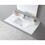 Montary 43x 22 inch bathroom stone vanity carrara gold color sintered stone vanity top with single faucet hole . W509107290