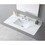 Montary 43x22inch bathroom vantiy top sintered stone carrara gold with 3 faucet hole for bathroom cabinet . W509107291