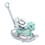 Rocking Horse for Toddlers, Balance Bike Ride on Toys with Push Handle, Backrest and Balance Board for Baby Girl and Boy, Unicorn Kids Blue color W509125830