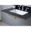 Montary 31inch sintered stone bathroom vanity top black gold color with undermount ceramic sink and three faucet hole with backsplash W509128643