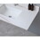 Montary 43inch bathroom vanity top stone White gold tops with rectangle undermount ceramic sink and single faucet hole W509128656