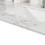 Montary 43"x22" bathroom stone vanity top engineered stone carrara white marble color with rectangle undermount ceramic sink and single faucet hole with back splash . W50921985