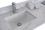 Montary 49"x 22" bathroom stone vanity top carrara jade engineered marble color with undermount ceramic sink and single faucet hole with backsplash W50934999