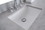 Montary 31 inches bathroom stone vanity top calacatta gray engineered marble color with undermount ceramic sink and 3 faucet hole with backsplash W50935002