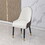 Dining Chair with PU Leather White and brown metal legs (Set of 2) W509P167718
