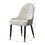 Modern Dining Chairs Set of 2 pcs Faux leather Dining Chair with Metal legs for Living Room/Dining Room/Reception Room(White+Gray) W509P167720
