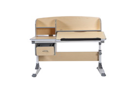 Ergonomic Multi Function Adjustable Kids Study Desk & Hutch Model C Wood Color W516S00004