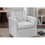 022-Teddy Fabric Swivel Rocking Chair Gilder Chair with Pocket,White W527128337