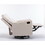 038-Cotton Linen Fabric Swivel Rocking Chair Glider Rocker Recliner Nursery Chair with Adjustable Back and Footrest for Living Room Indoor,Beige W527134469