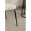 041-Set of 1 Boucle Fabric Dining Chair with Black Metal Legs,Ivory W527140429
