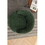 037-Chenille Fabric Swivel Accent Armchair Barrel Chair with Black Powder Coating Metal Ring,Green W527P143658
