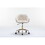 047-Mesh Fabric Home Office 360&#176;Swivel Chair Adjustable Height with Gold Metal Base,Beige