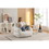 054-Large Size Teddy Fabric Bean Bag Chair Lazy Sofa Chair Sponge filling for Indoor,Ivory W527P155248
