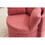 029-Teddy Fabric Swivel and Storage Chair with Back Cushion for Living Room,Dark Pink W527P166250