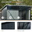 TC53BL 5ft x 3ft Outdoor Metal Storage Shed Transparent plate black W540109069