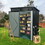 TC53BL 5ft x 3ft Outdoor Metal Storage Shed Transparent plate black W540109069