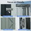 TC53BL 5ft x 3ft Outdoor Metal Storage Shed Transparent plate black W540109069